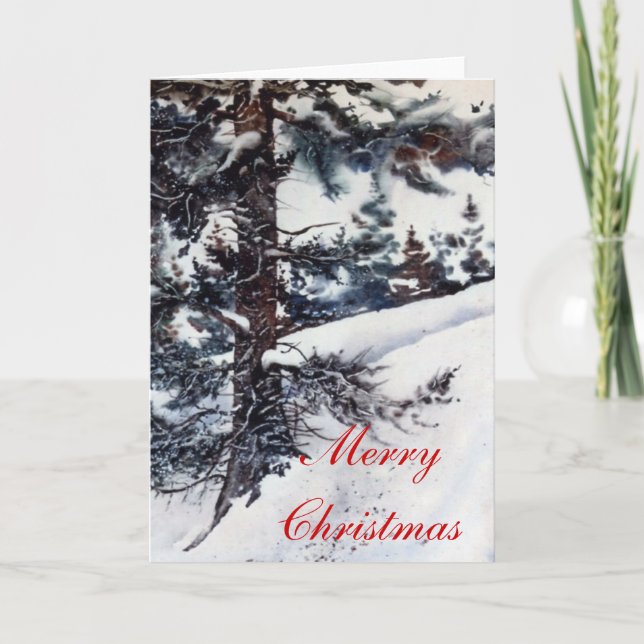Weihnachtsgrüße Feiertagskarte (Vorderseite)