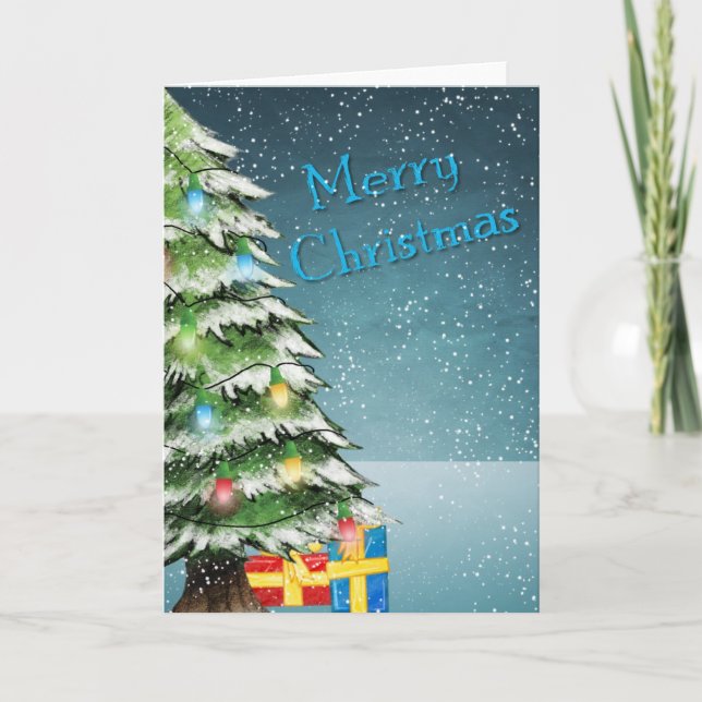 Weihnachtsgrüße Feiertagskarte (Vorderseite)