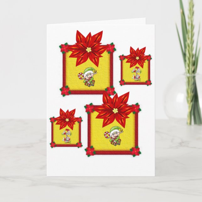 Weihnachtsgrüße Feiertagskarte (Vorderseite)