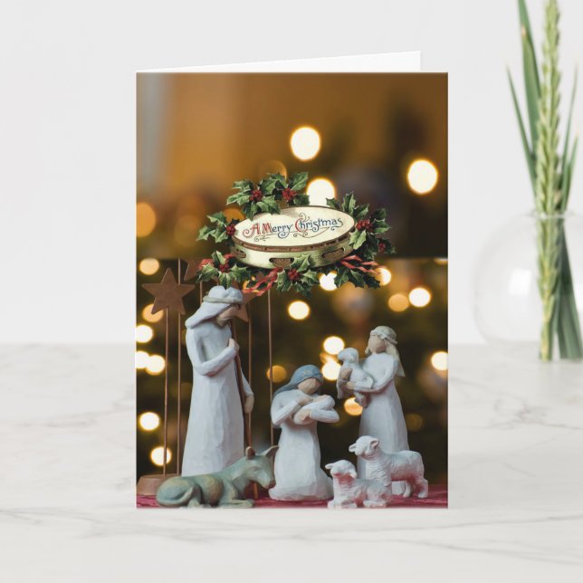 Weihnachtsgrüße Feiertagskarte (Vorderseite)