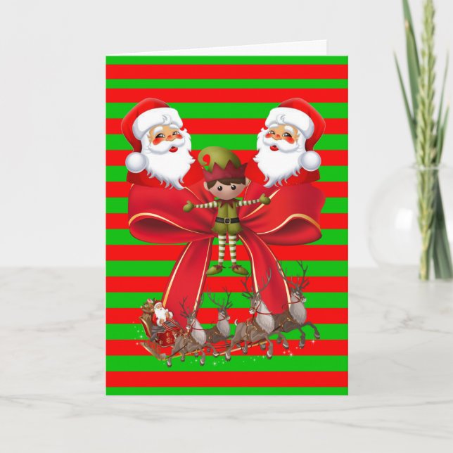 Weihnachtsgrüße Feiertagskarte (Vorderseite)