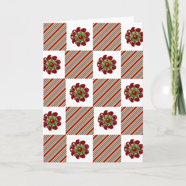 Weihnachtsgrüße Feiertagskarte (Vorderseite)