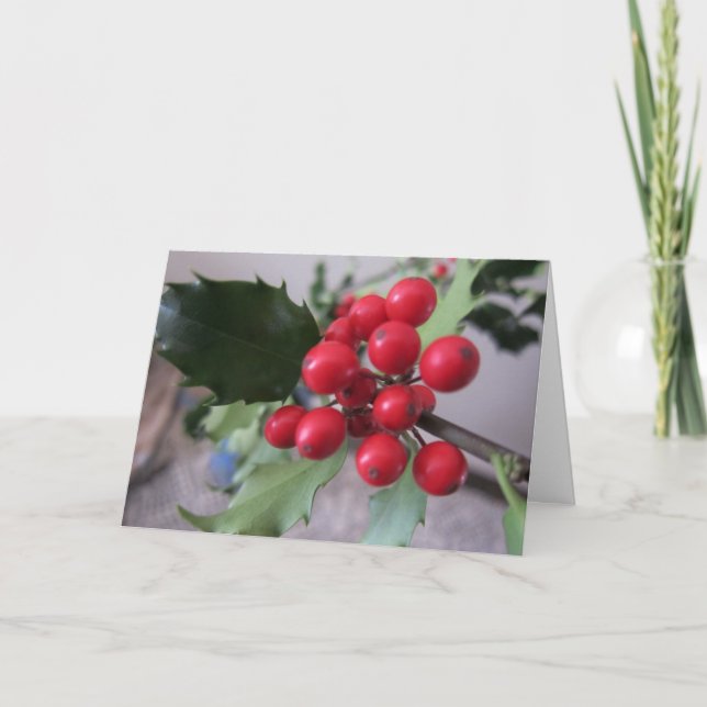 Weihnachtsgrüße Feiertagskarte (Vorderseite)