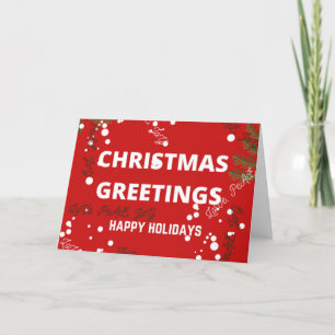 Weihnachtsgrüße Feiertagskarte