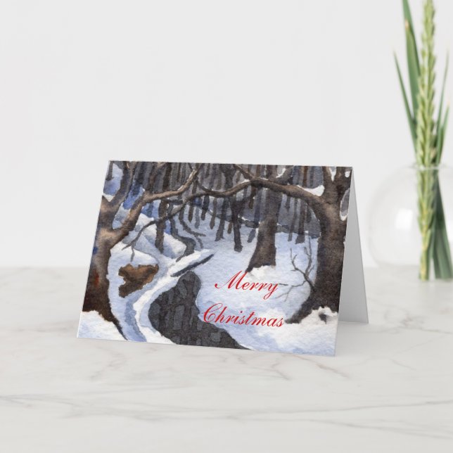 Weihnachtsgrüße Feiertagskarte (Vorderseite)