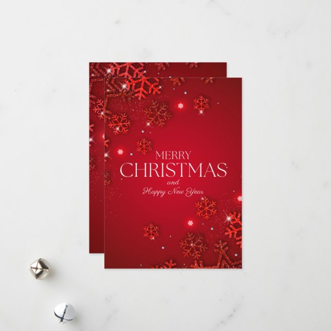 Weihnachtsgrüße Feiertagskarte (Vorderseite/Rückseite Beispiel)