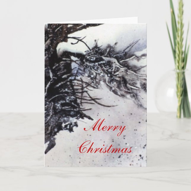 Weihnachtsgrüße Feiertagskarte (Vorderseite)