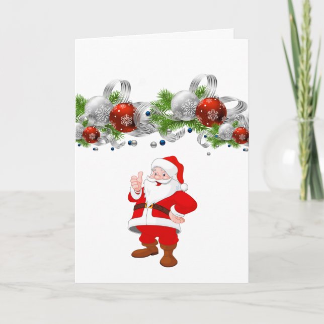 Weihnachtsgrüße Feiertagskarte (Vorderseite)