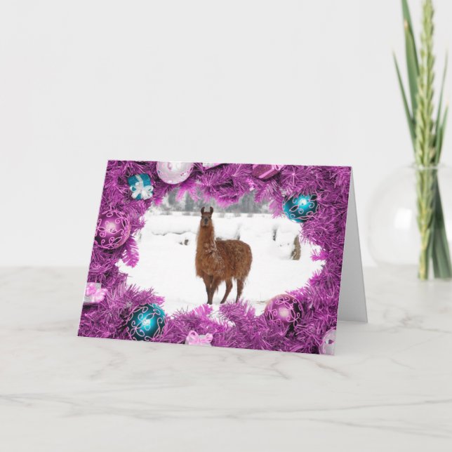 Weihnachtsgrüße Feiertagskarte (Vorderseite)