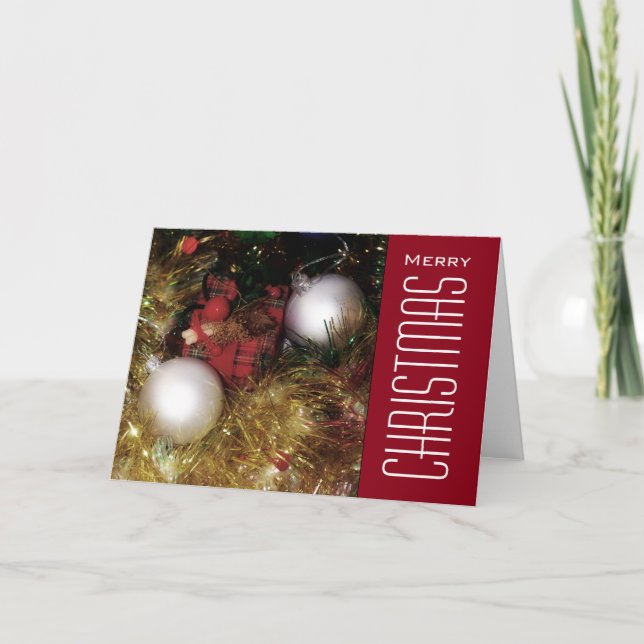 Weihnachtsgrüße Feiertagskarte (Vorderseite)