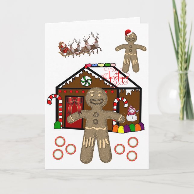 Weihnachtsgrüße Feiertagskarte (Vorderseite)