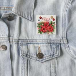 Weihnachtsgrüße, Festlich, Button