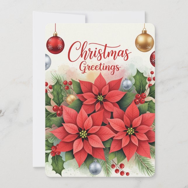 Weihnachtsgrüße, Festlich, Feiertagskarte (Vorderseite)