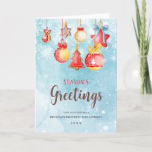 Weihnachtsgrüße Firmen-Weihnachtskarte