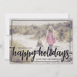 Weihnachtsgrüße Foto Feiertagskarte