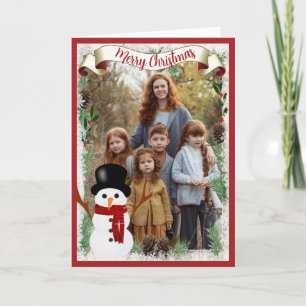 Weihnachtsgrüße Foto Feiertagskarte Karte