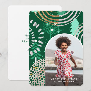 Weihnachtsgrüße Foto mit Botschaft Feiertagskarte