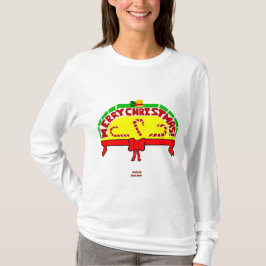 Weihnachtsgrüße Frauen-Langschläfer-Shirt T-Shirt