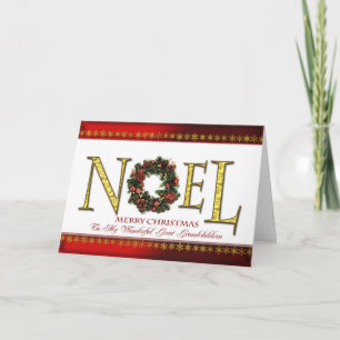 Weihnachtsgrüße für Ur-Enkel Feiertagskarte