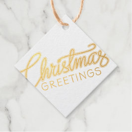 Weihnachtsgrüße Geschenkanhänger