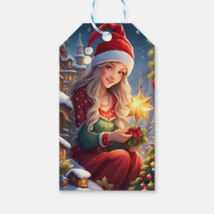 Weihnachtsgrüße Geschenkanhänger