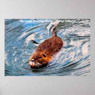 Weihnachtsgrüße Grandpa Hunter Gatherer Poster