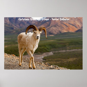 Weihnachtsgrüße Grandpa Hunter Gatherer Poster