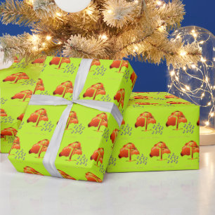 Weihnachtsgrüße grünlich geschenkpapier
