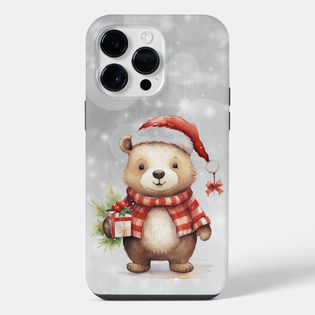 Weihnachtsgrüße iPhone Hülle (Rückseite)