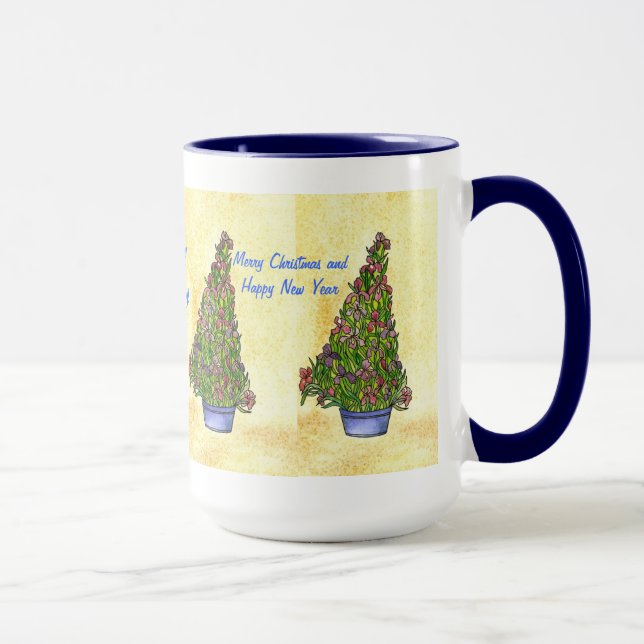 Weihnachtsgrüße Iris Tasse (Rechts)