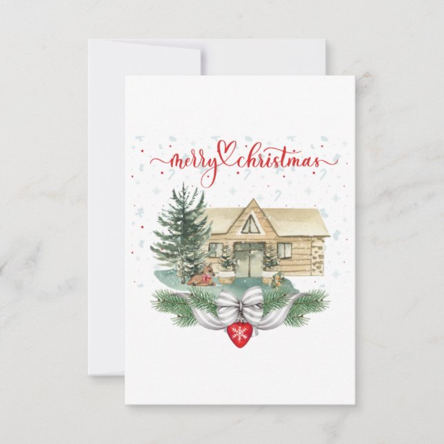 Weihnachtsgrüße Karte#24 Karte (Vorderseite)