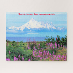 Weihnachtsgrüße kenia Mount iliamna Alaska Puzzle