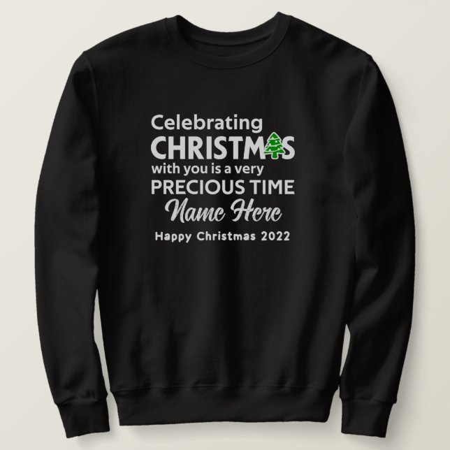 Weihnachtsgrüße Männer Sweatshirt ALCM201 (Design vorne)