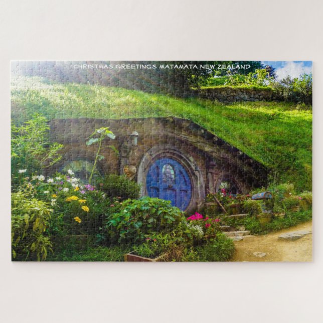Weihnachtsgrüße Matamata Neuseeland Puzzle (Horizontal)