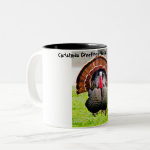 Weihnachtsgrüße Me Old Gobble Gobble Zweifarbige Tasse