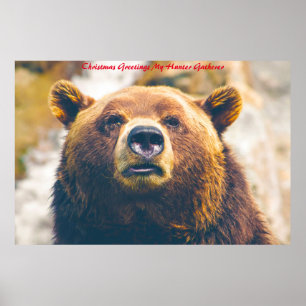 Weihnachtsgrüße Mein Jäger Gatherer Poster