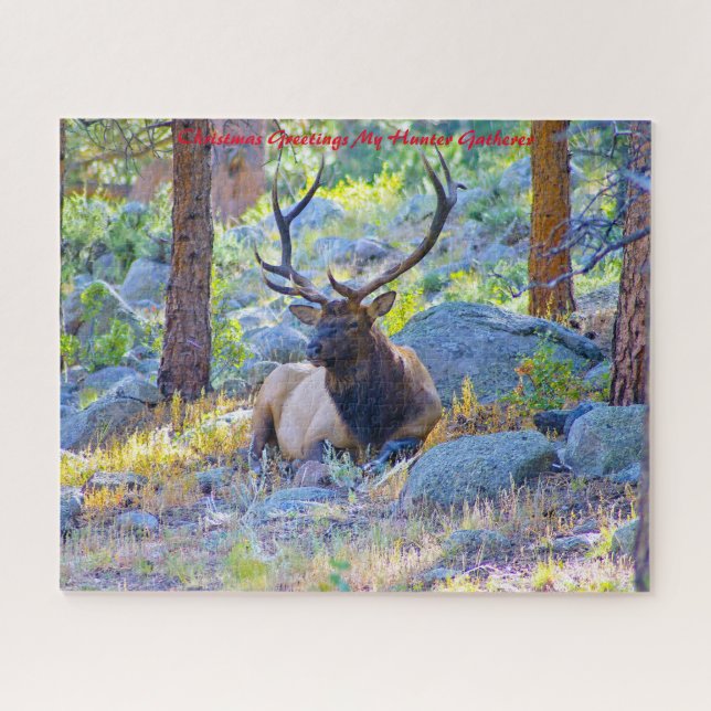 Weihnachtsgrüße Mein Jäger Gatherer Puzzle (Horizontal)