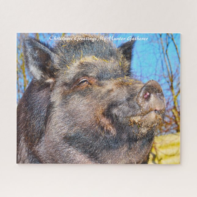 Weihnachtsgrüße Mein Jäger Gatherer Puzzle (Horizontal)