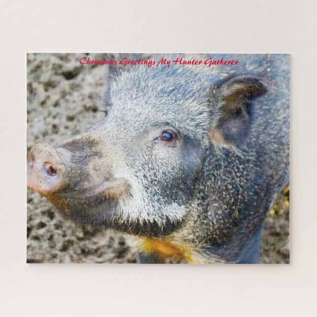 Weihnachtsgrüße Mein Jäger Gatherer Puzzle (Horizontal)