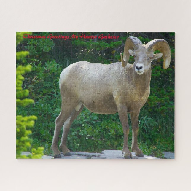 Weihnachtsgrüße Mein Jäger Gatherer Puzzle (Horizontal)