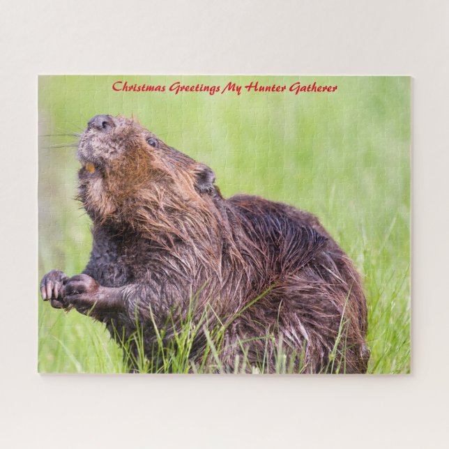 Weihnachtsgrüße Mein Jäger Gatherer Puzzle (Horizontal)
