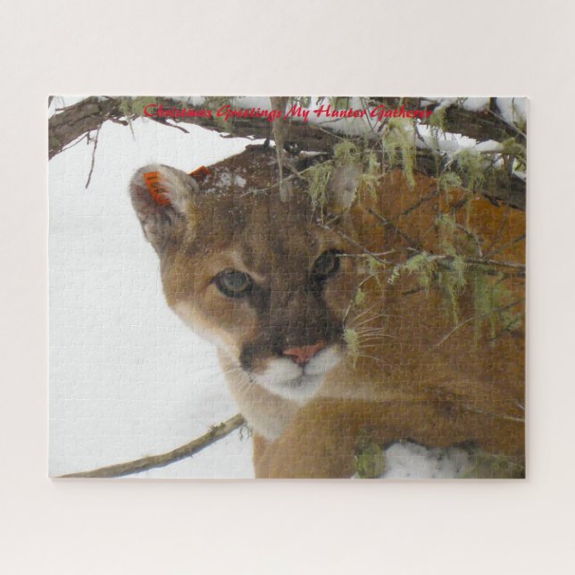 Weihnachtsgrüße Mein Jäger Gatherer Puzzle (Horizontal)