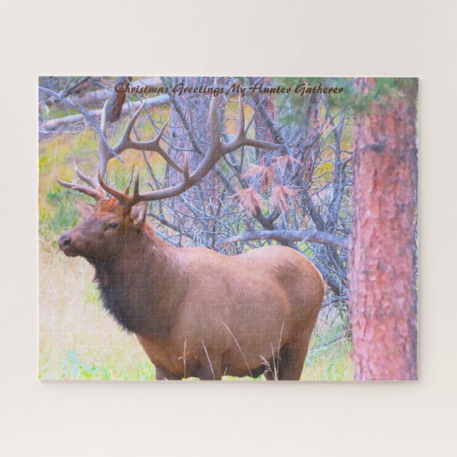 Weihnachtsgrüße Mein Jäger Gatherer Puzzle (Horizontal)