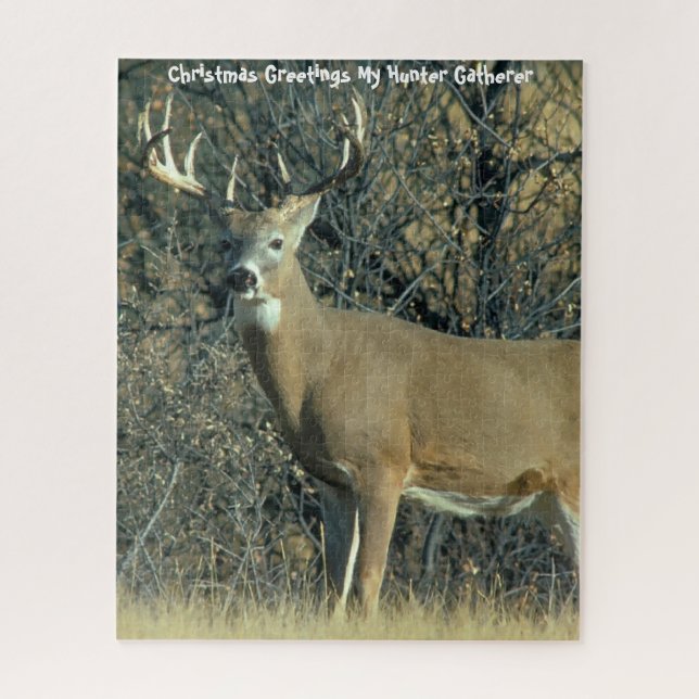 Weihnachtsgrüße Mein Jäger Gatherer Puzzle (Vertikal)