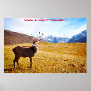 Weihnachtsgrüße Mein Jäger Sammler Poster
