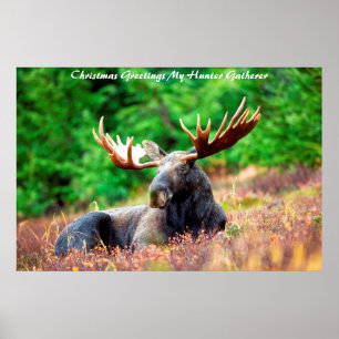 Weihnachtsgrüße Mein Jäger Sammler Poster
