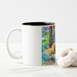 Weihnachtsgrüße Mein Jäger Sammler Zweifarbige Tasse