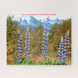 Weihnachtsgrüße Mendenhall-Gletscher Alaska Puzzle