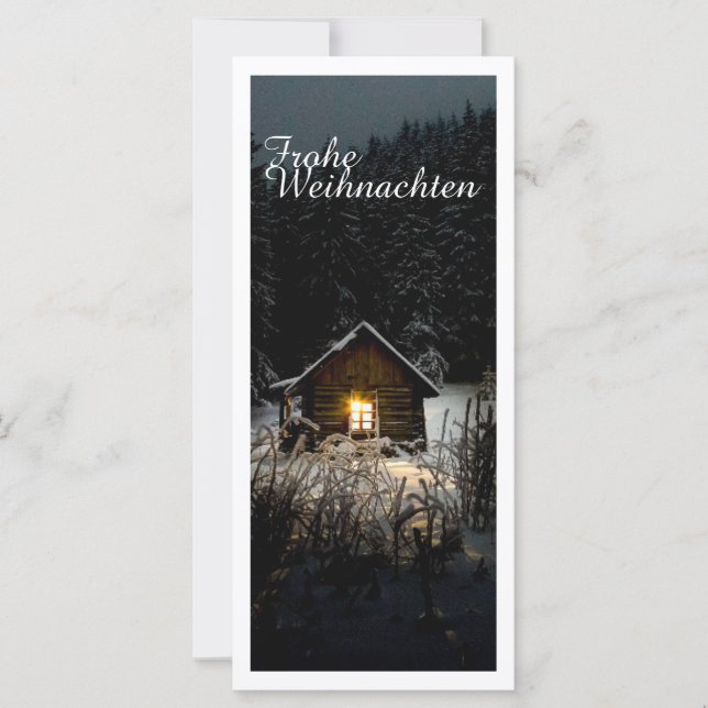 Weihnachtsgrüße mit Hexenhaus (Vorderseite)