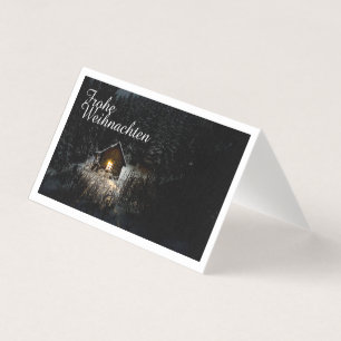 Weihnachtsgrüße mit Hexenhaus